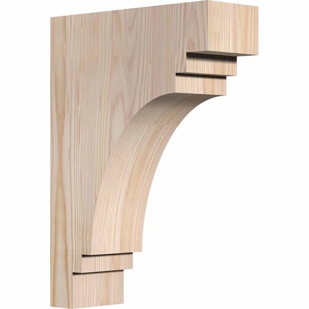 Ekena Millwork Pescadero Smooth Corbel, Douglas Fir, 3 1/2"W x 10"D x 14"H COR04X10X14PEC00SDF